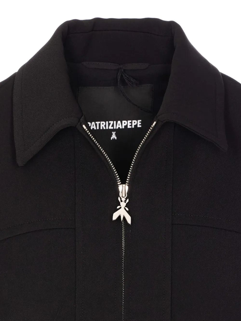 Shop Patrizia Pepe Essential Jacket In Black