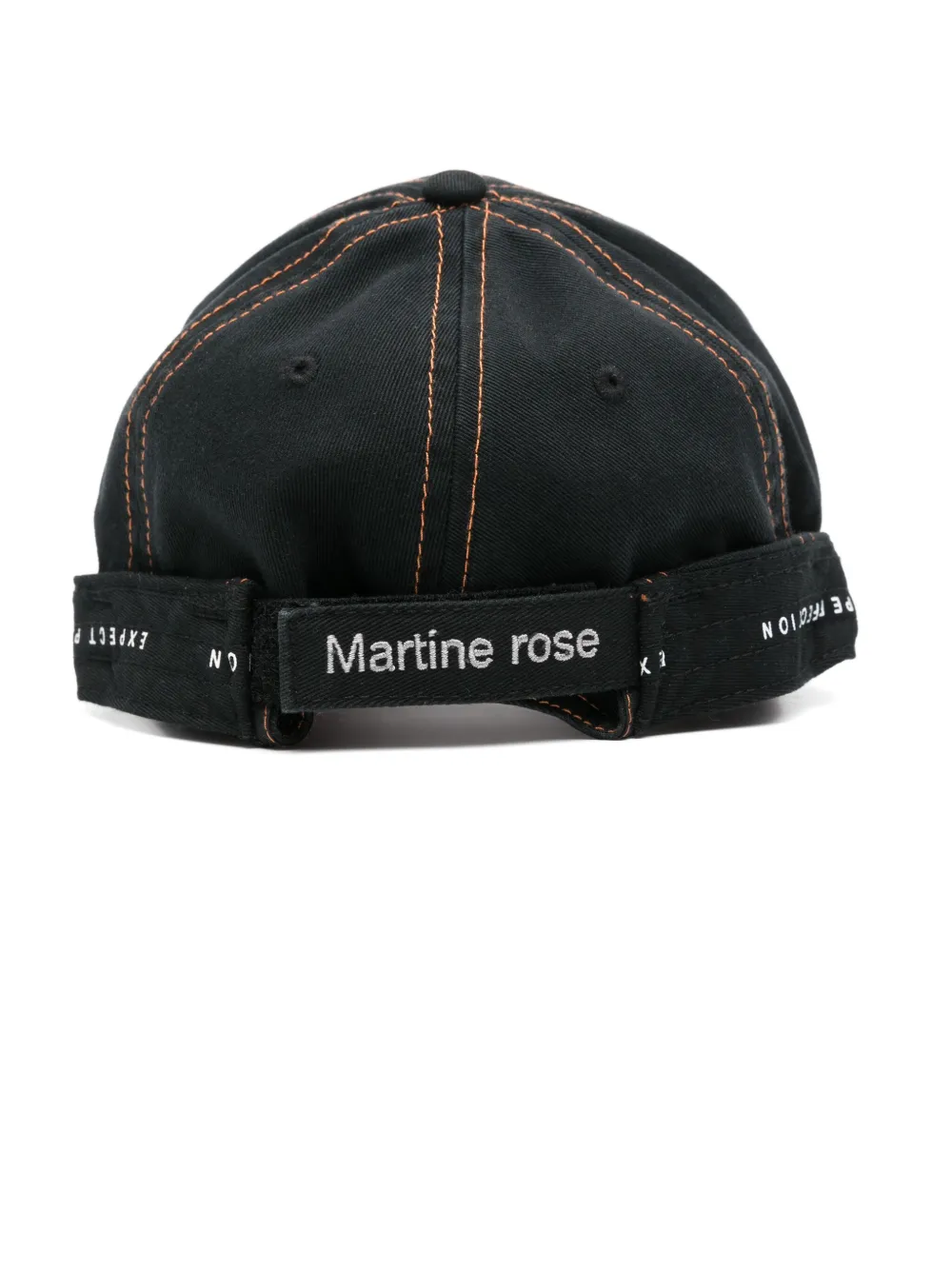 Martine Rose roll-back cap - Zwart