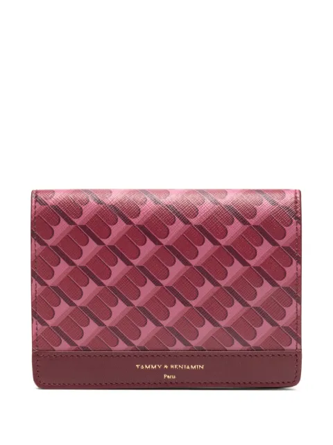 TAMMY & BENJAMIN monogram-pattern passport holder