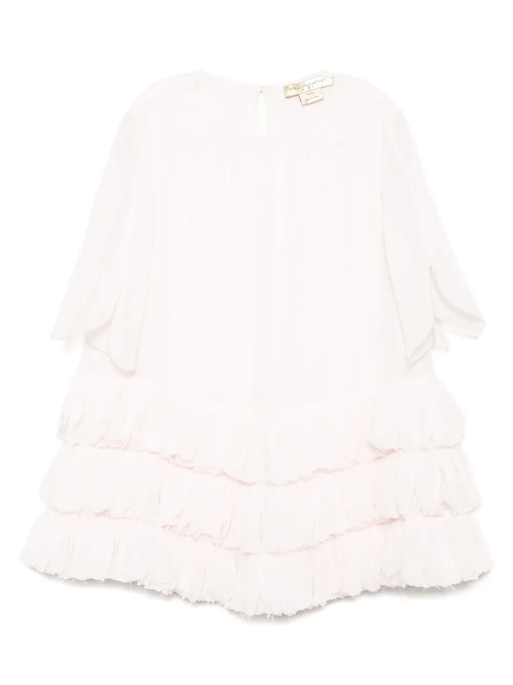 Stella McCartney Kids Jurk met ronde hals Roze
