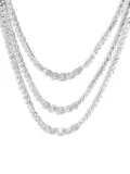 Hzmer Jewelry crystal-embellished necklace - Silver