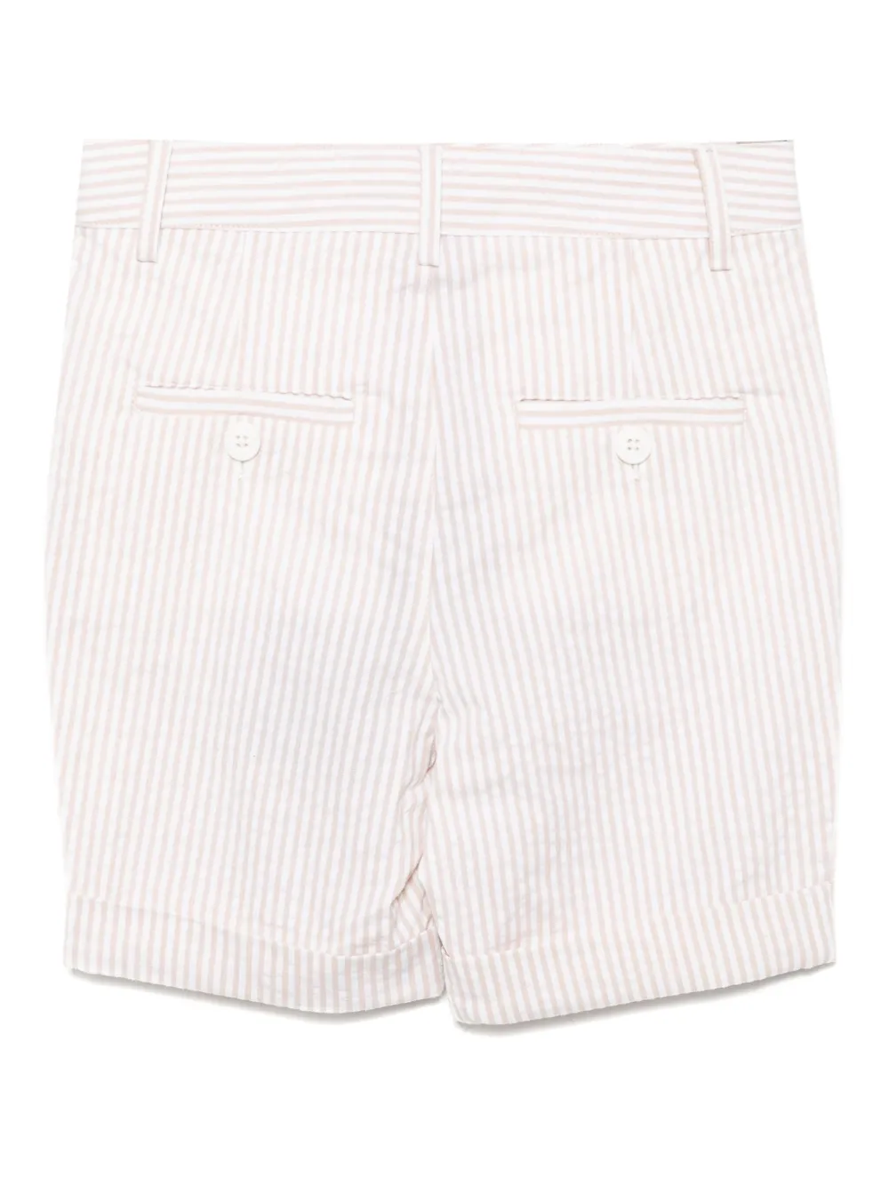 Stella McCartney Kids Gestreepte shorts Beige