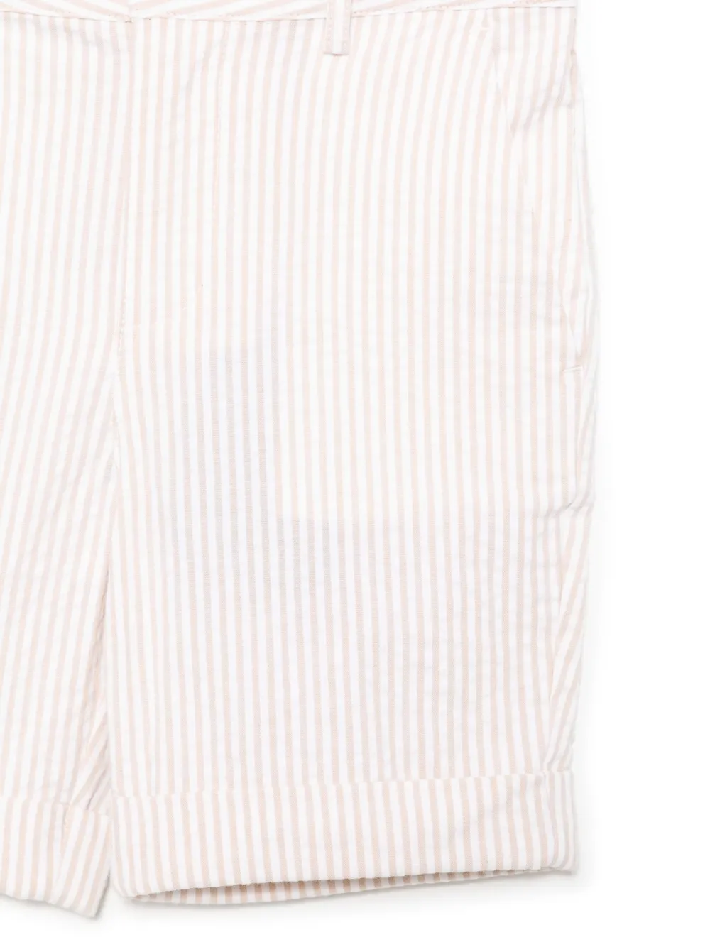Stella McCartney Kids Gestreepte shorts Beige