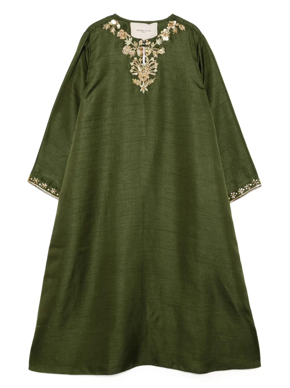 SHATHA ESSA SEQUIN-EMBELLISHED DRESS 