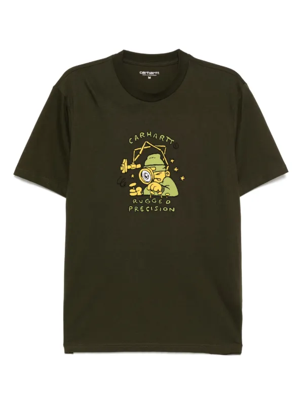 Carhartt WIP Precision Work T-shirt Green FARFETCH IN