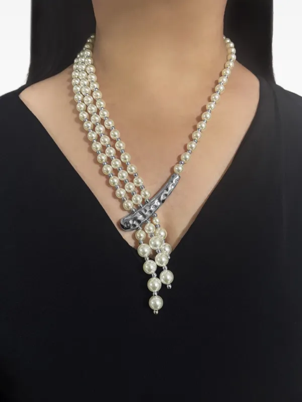 HZMER JEWELLERY パール ネックレス | シルバートーン | FARFETCH JP