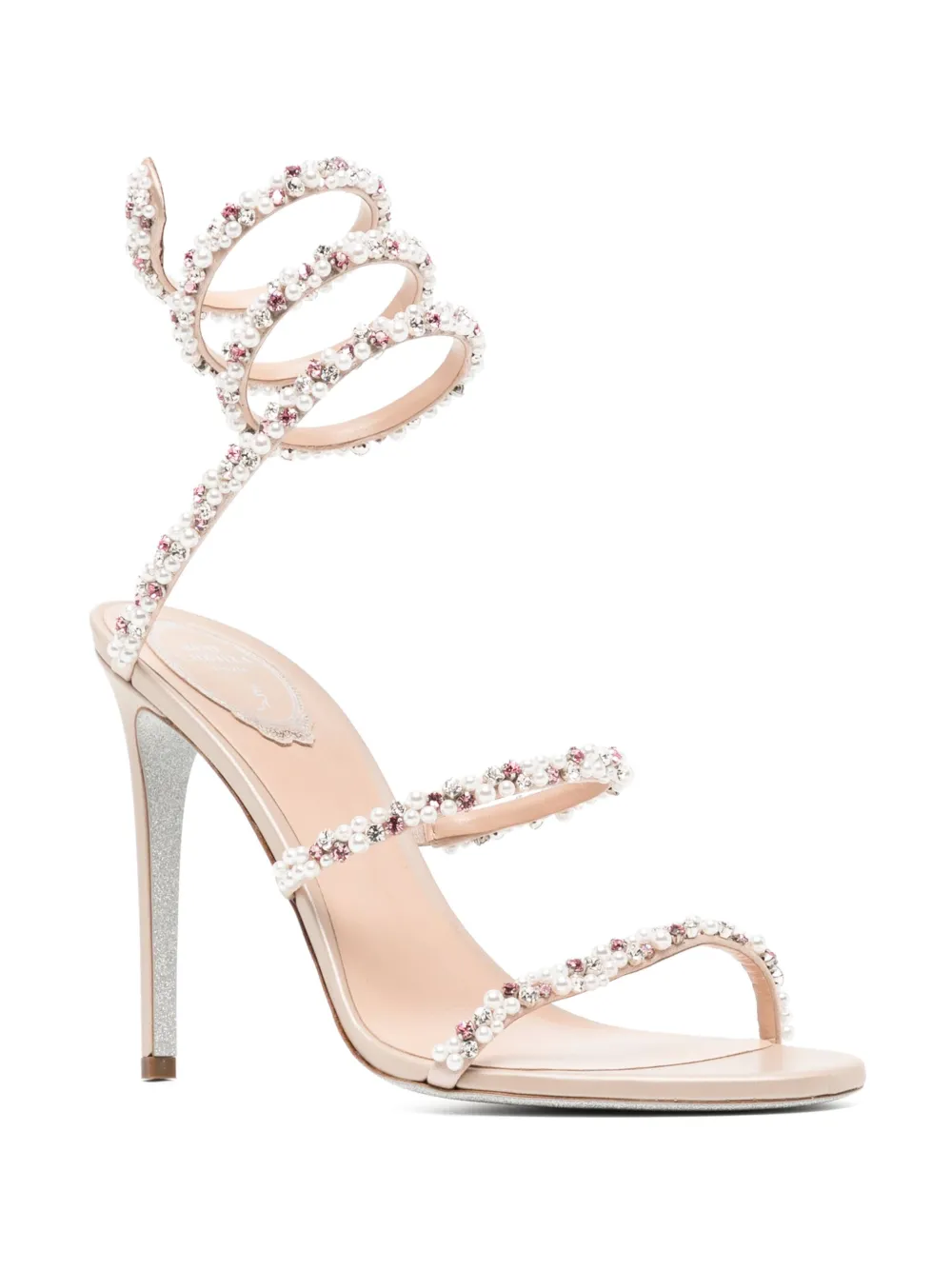René Caovilla 120 mm Cleo sandalen - Roze