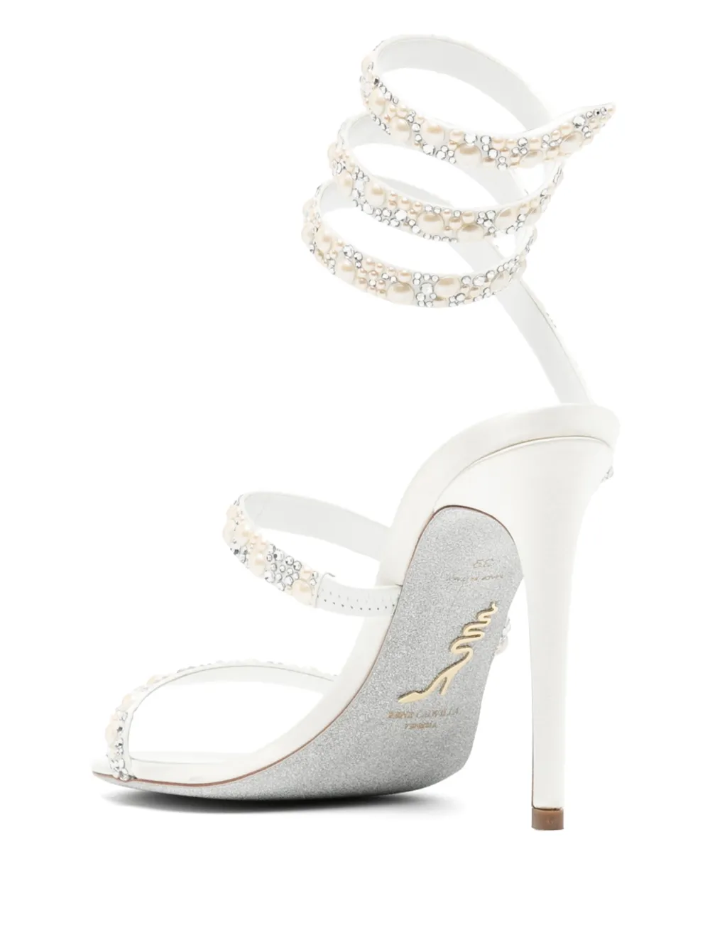 René Caovilla 110mm Cleo sandals Neutrals