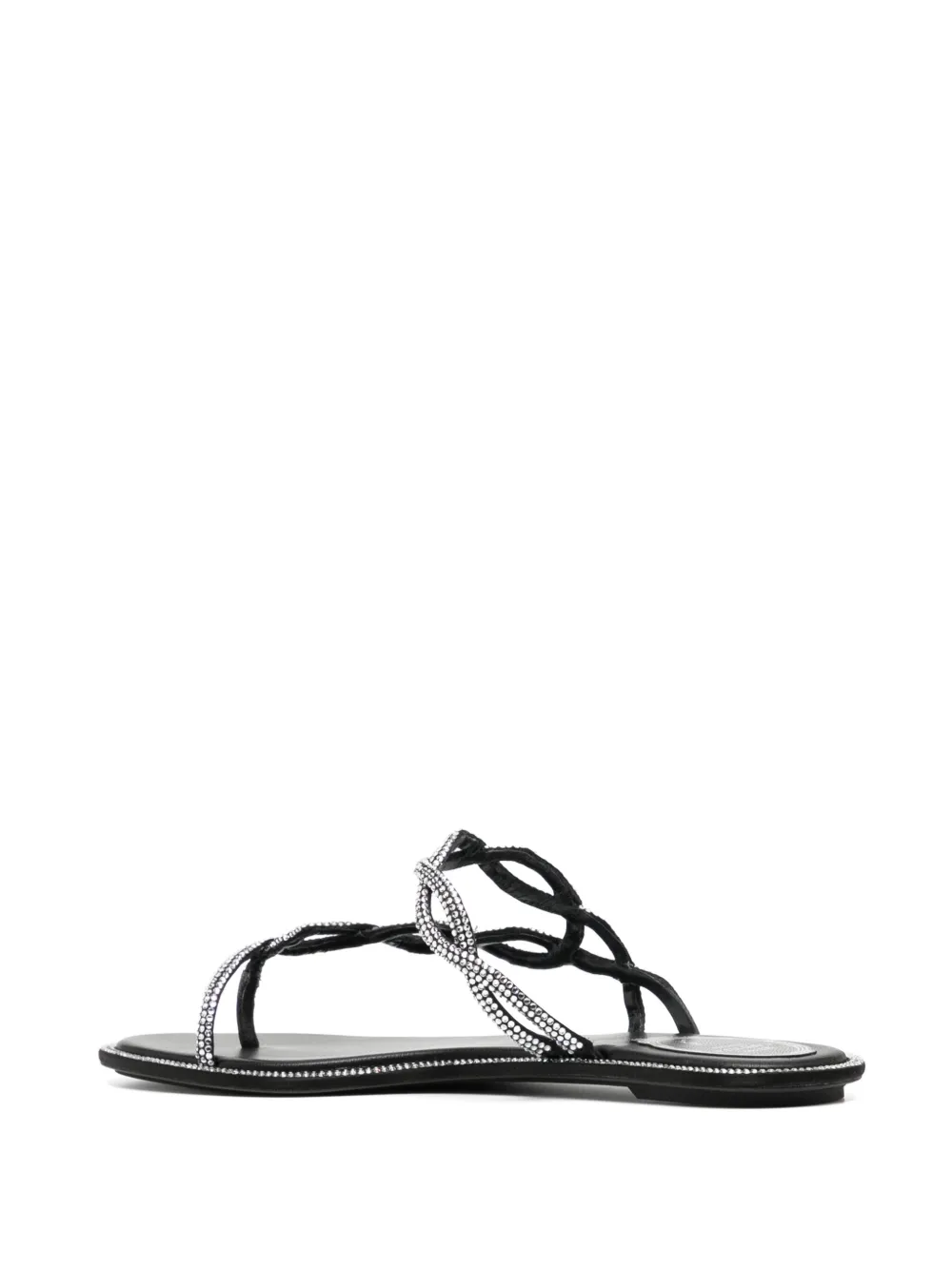René Caovilla Braid sandals Black