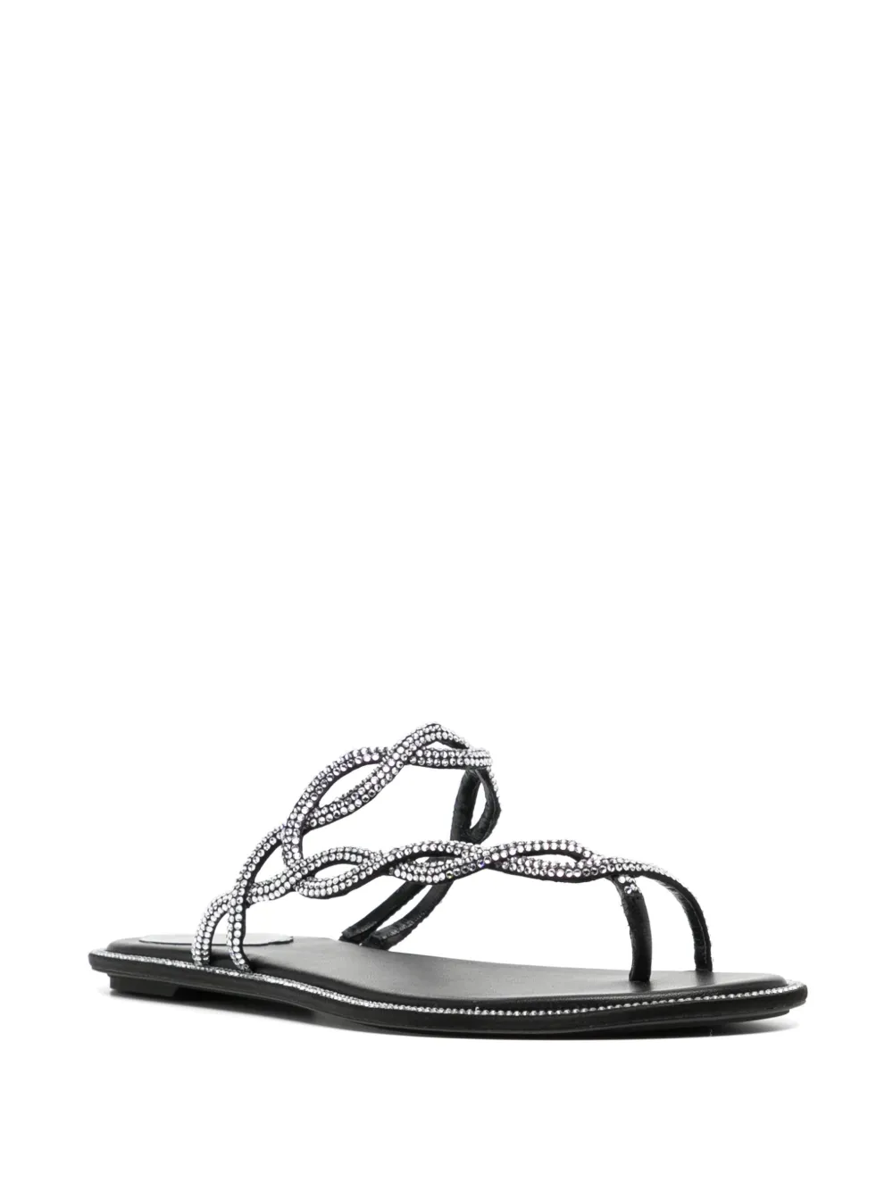 René Caovilla Braid sandalen - Zwart