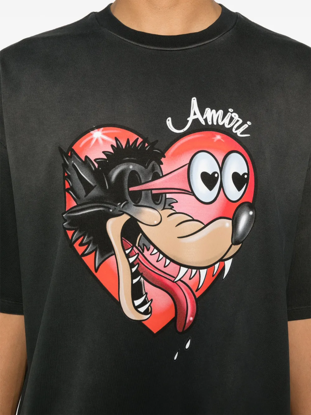 AMIRI Hopeless Romantic T-shirt Zwart