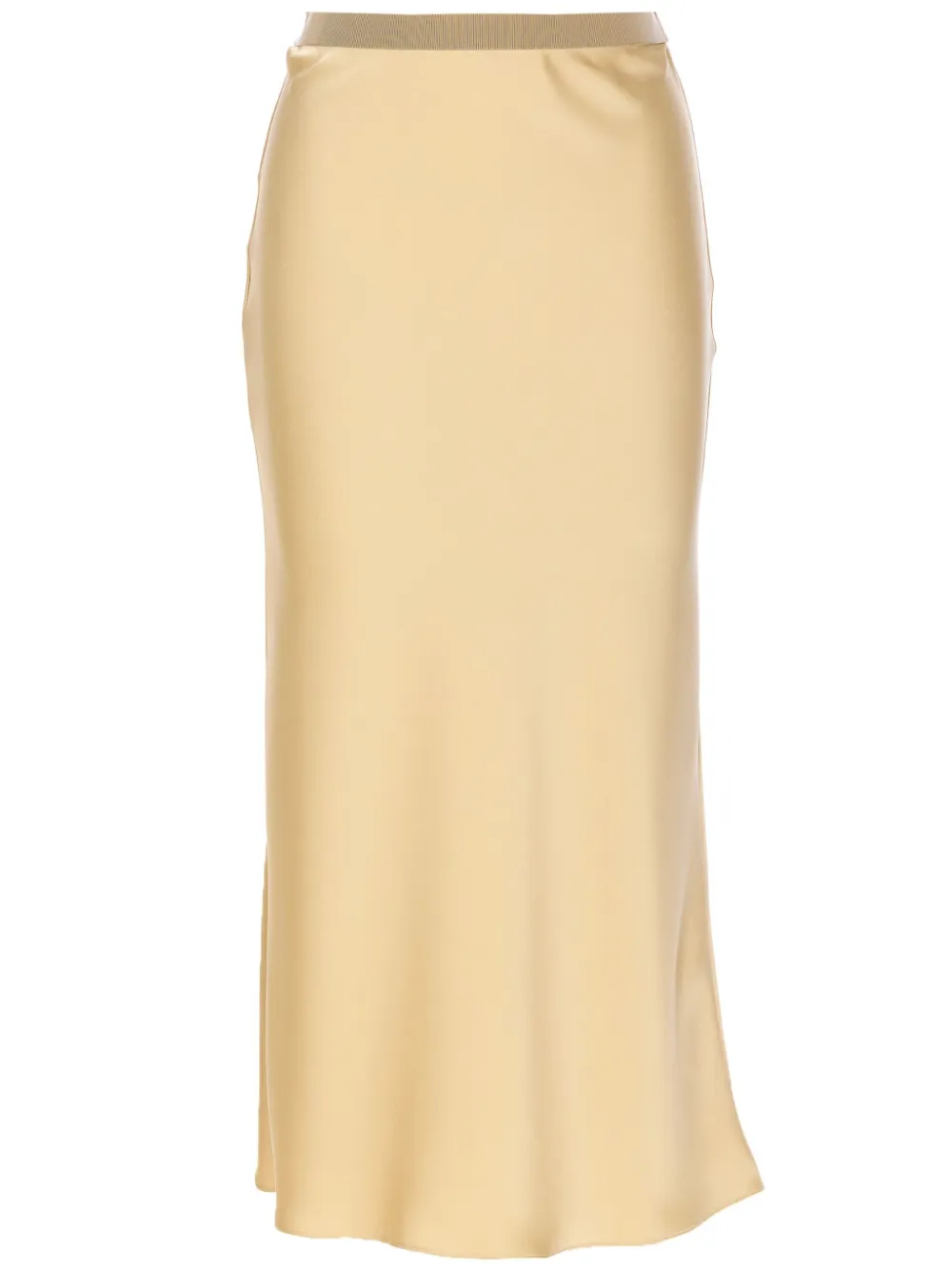 Patrizia Pepe Zijden midi-rok Beige