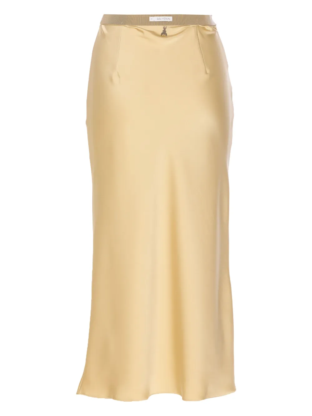 Patrizia Pepe silk midi skirt - Beige