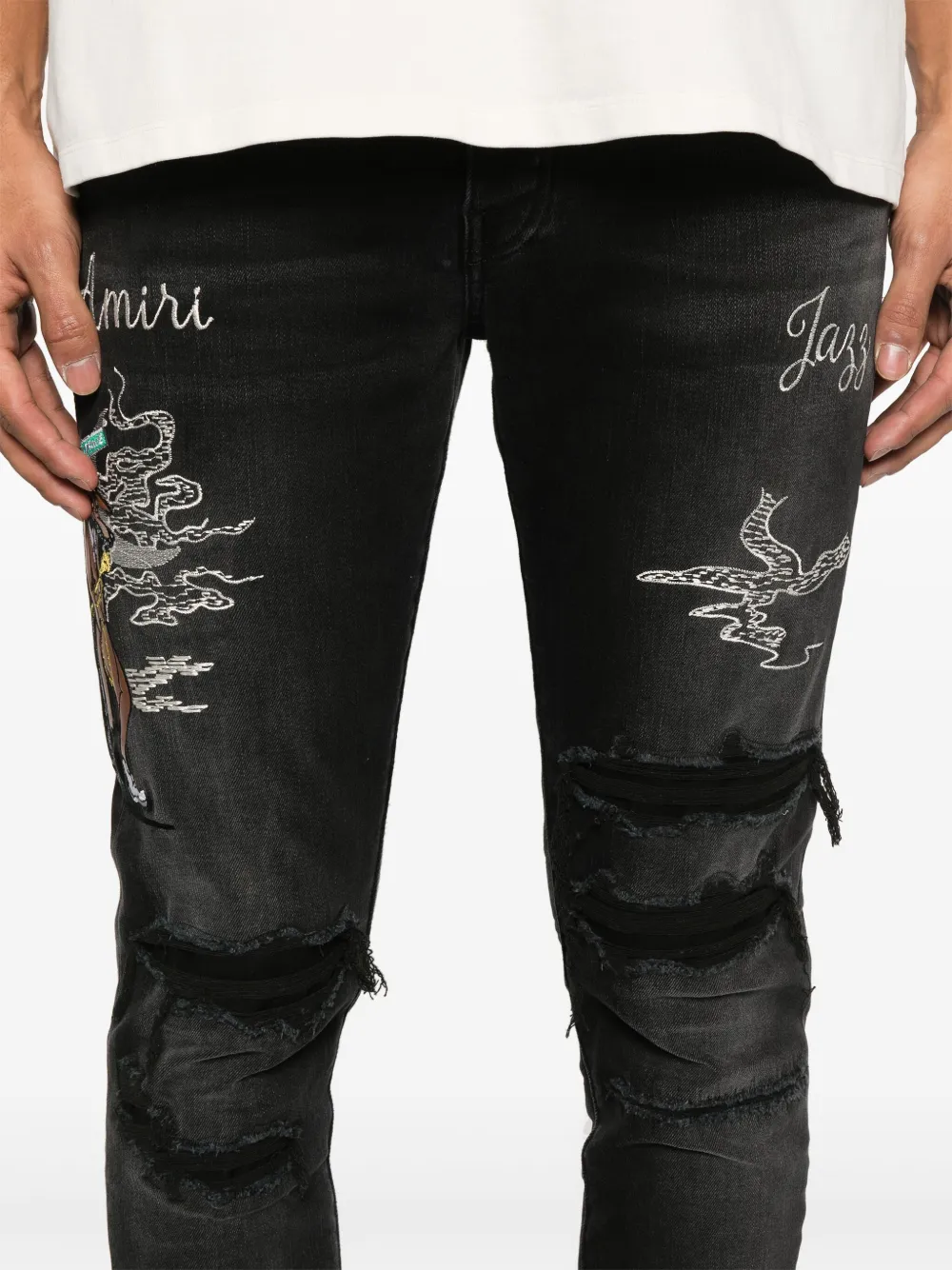 AMIRI Jazz Wolf jeans Zwart