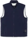 Fay logo-patch gilet - Blue