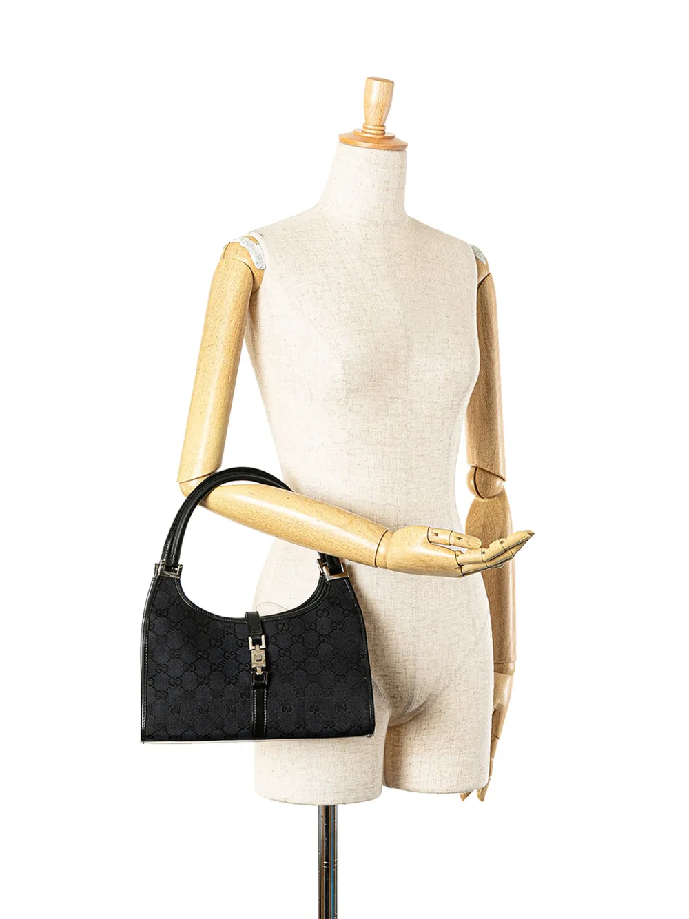 Gucci Pre-Owned 2000-2015 GG Canvas Jackie Bardot shoulder bag - Zwart