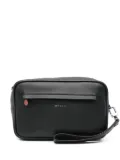 Kiton leather clutch bag - Black