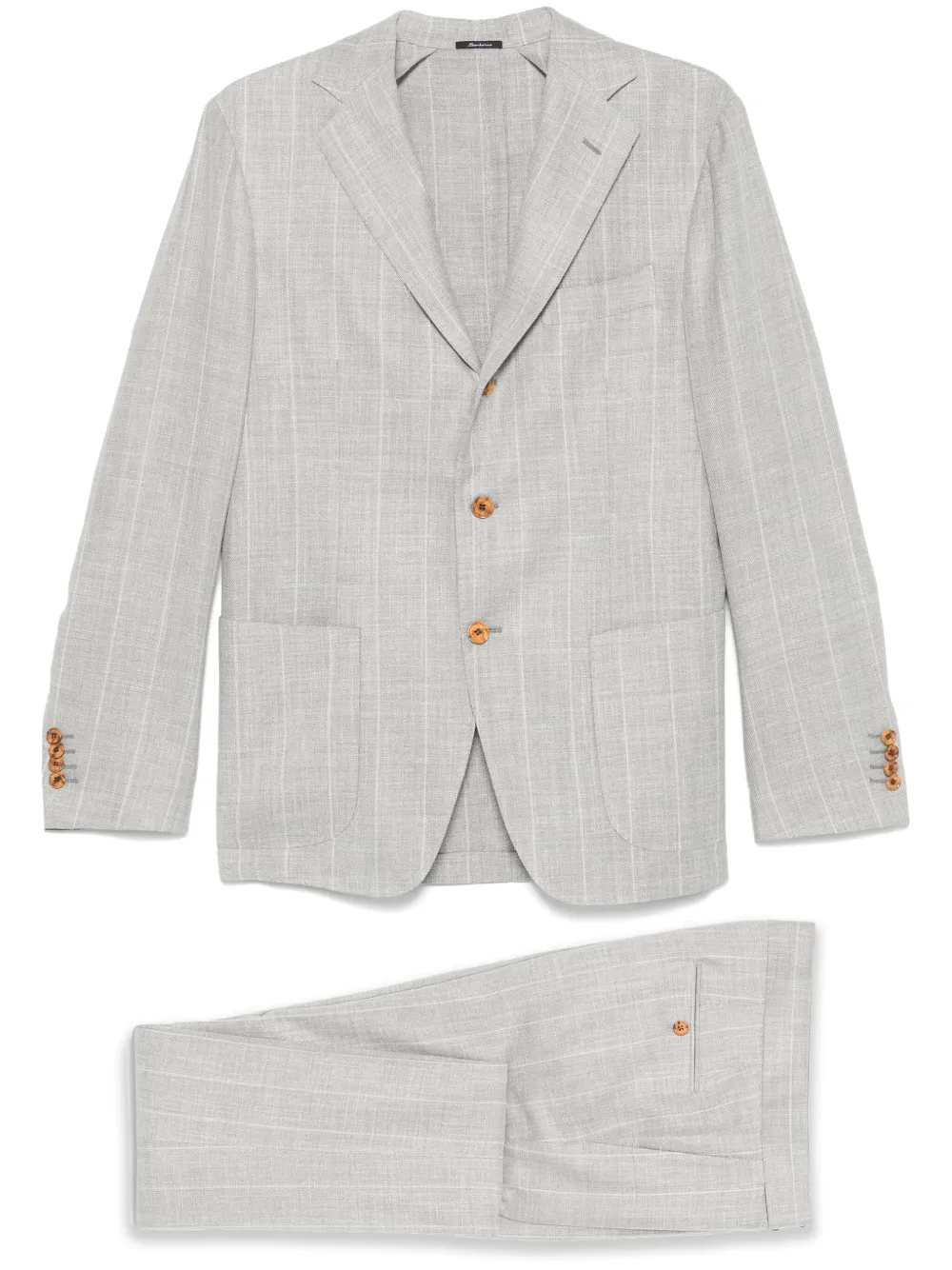 check-pattern suit