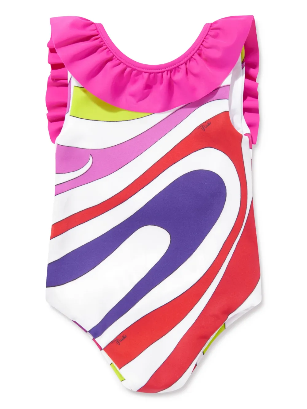 PUCCI Junior Maiô com estampa de ondas | Rosa | Image 1