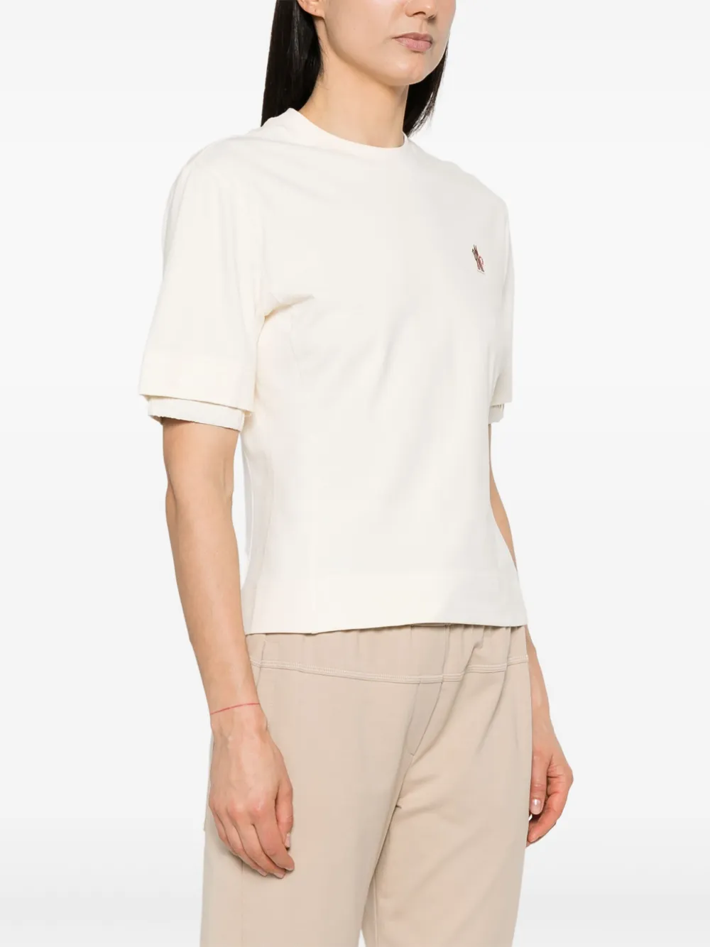 MONCLER LOGO-PATCH COTTON T-SHIRT