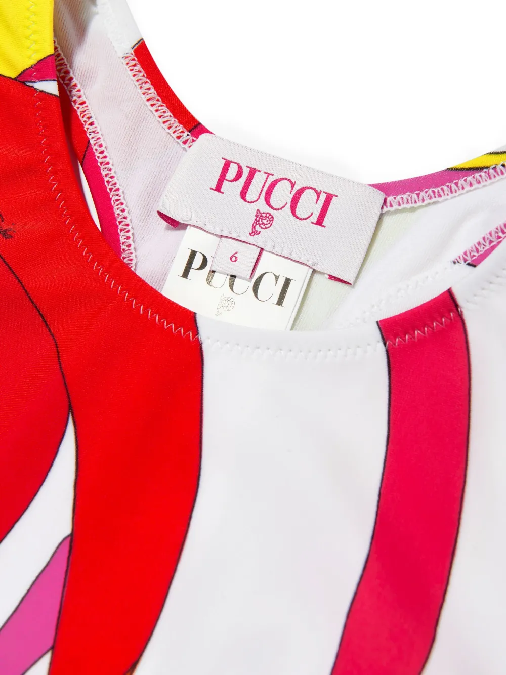 PUCCI Junior Badpak met Iride-print Wit