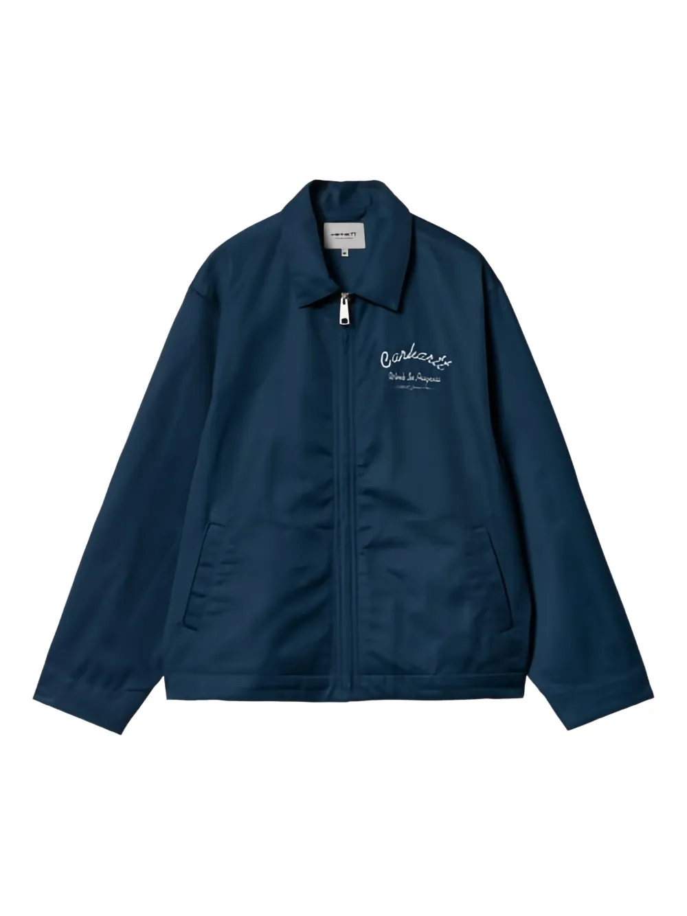 Carhartt WIP script-logo work jacket Blauw