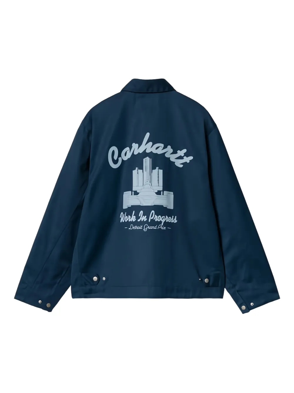Carhartt WIP script-logo work jacket Blauw