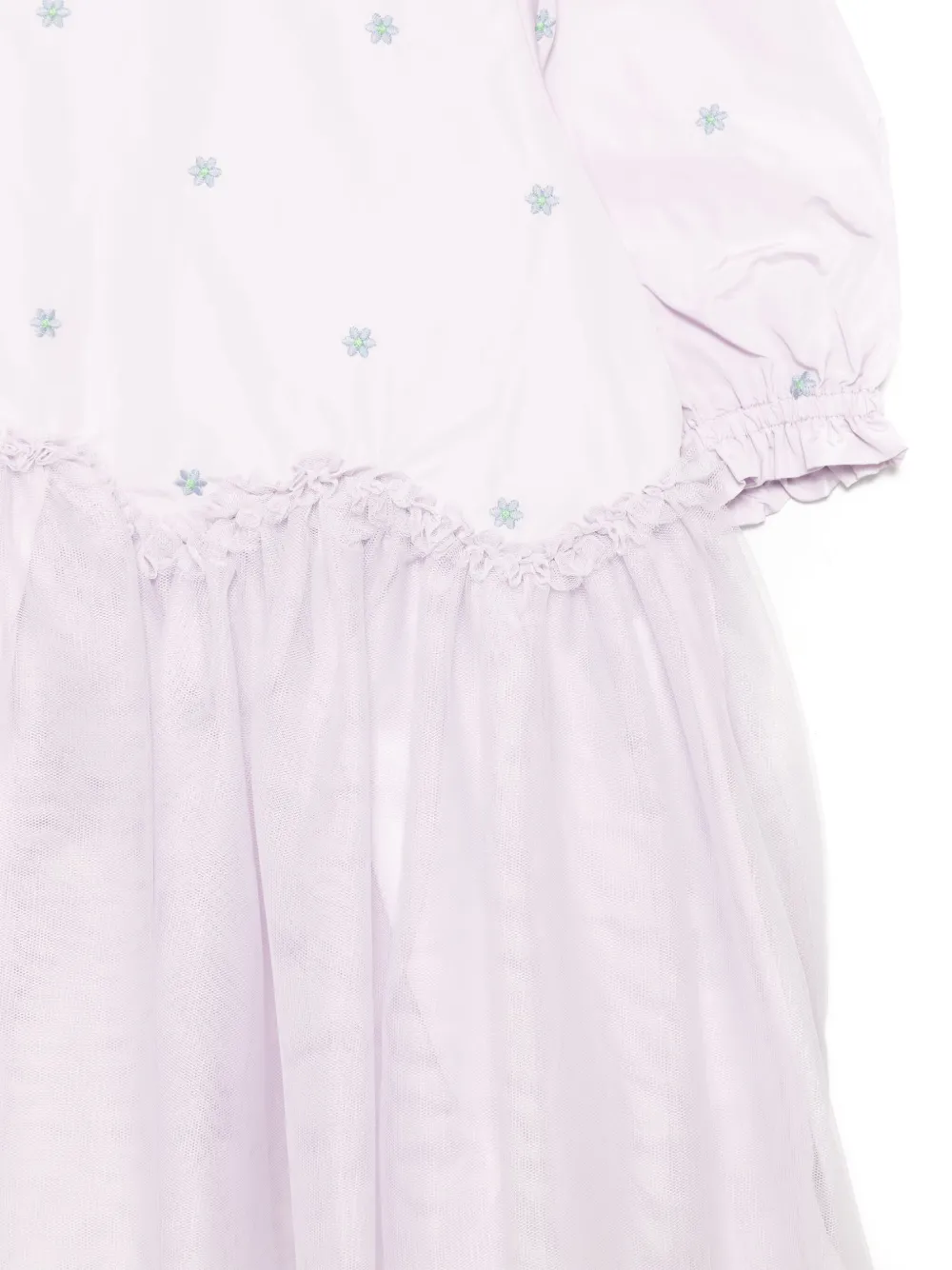 Stella McCartney Kids Jurk met borduurwerk Paars