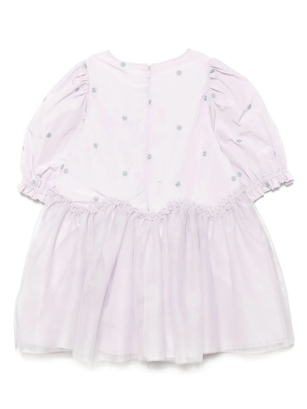 Stella McCartney Kids Jurk met borduurwerk Paars