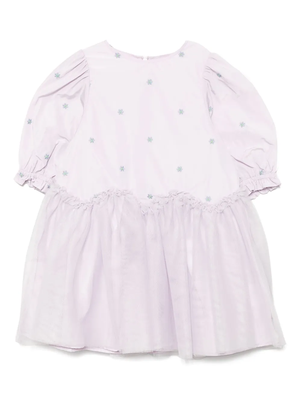Stella McCartney Kids Jurk met borduurwerk Paars