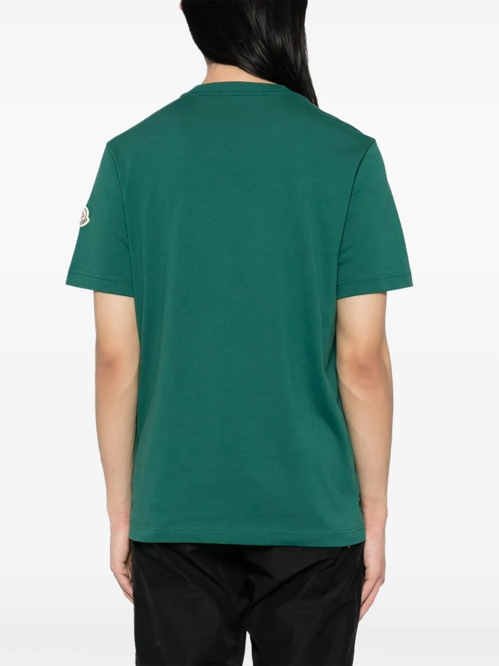 Moncler T-shirt met ronde hals Groen