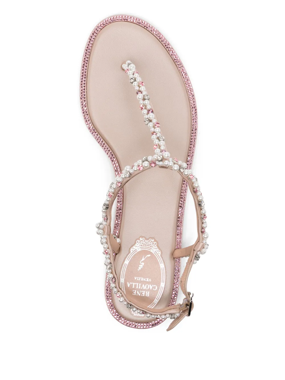 René Caovilla Diana sandals Neutrals