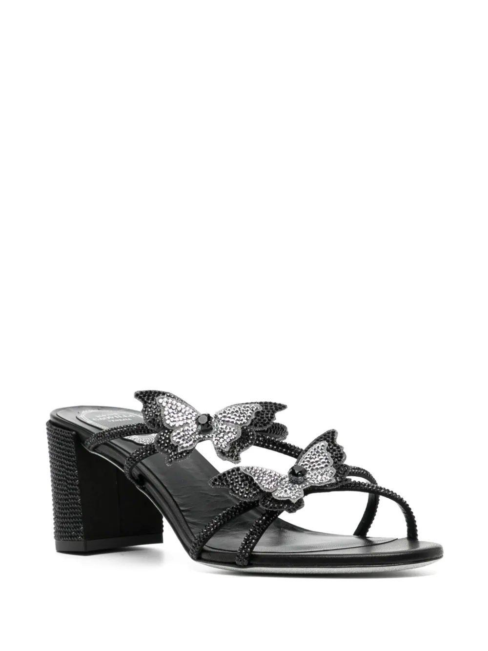 René Caovilla 70 mm Fairy sandalen - Zwart