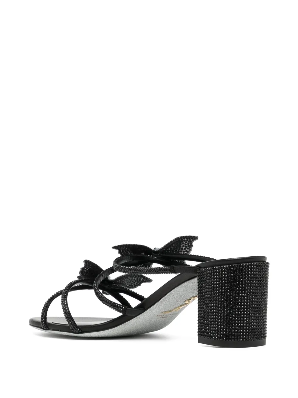 René Caovilla 70mm Fairy sandals Black