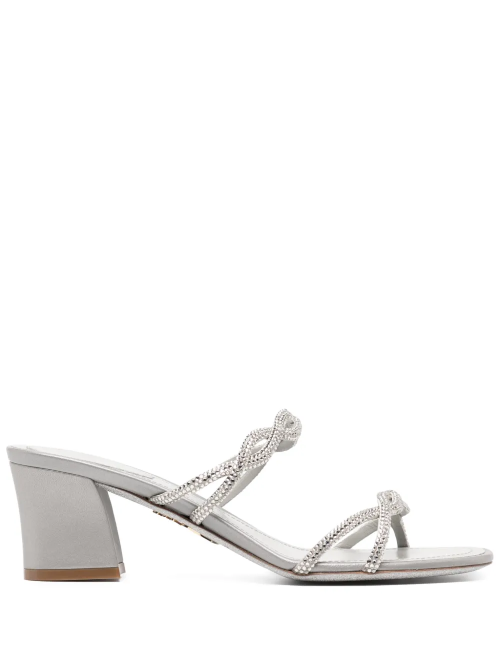 René Caovilla 55mm crystal-embellishment sandals Grey