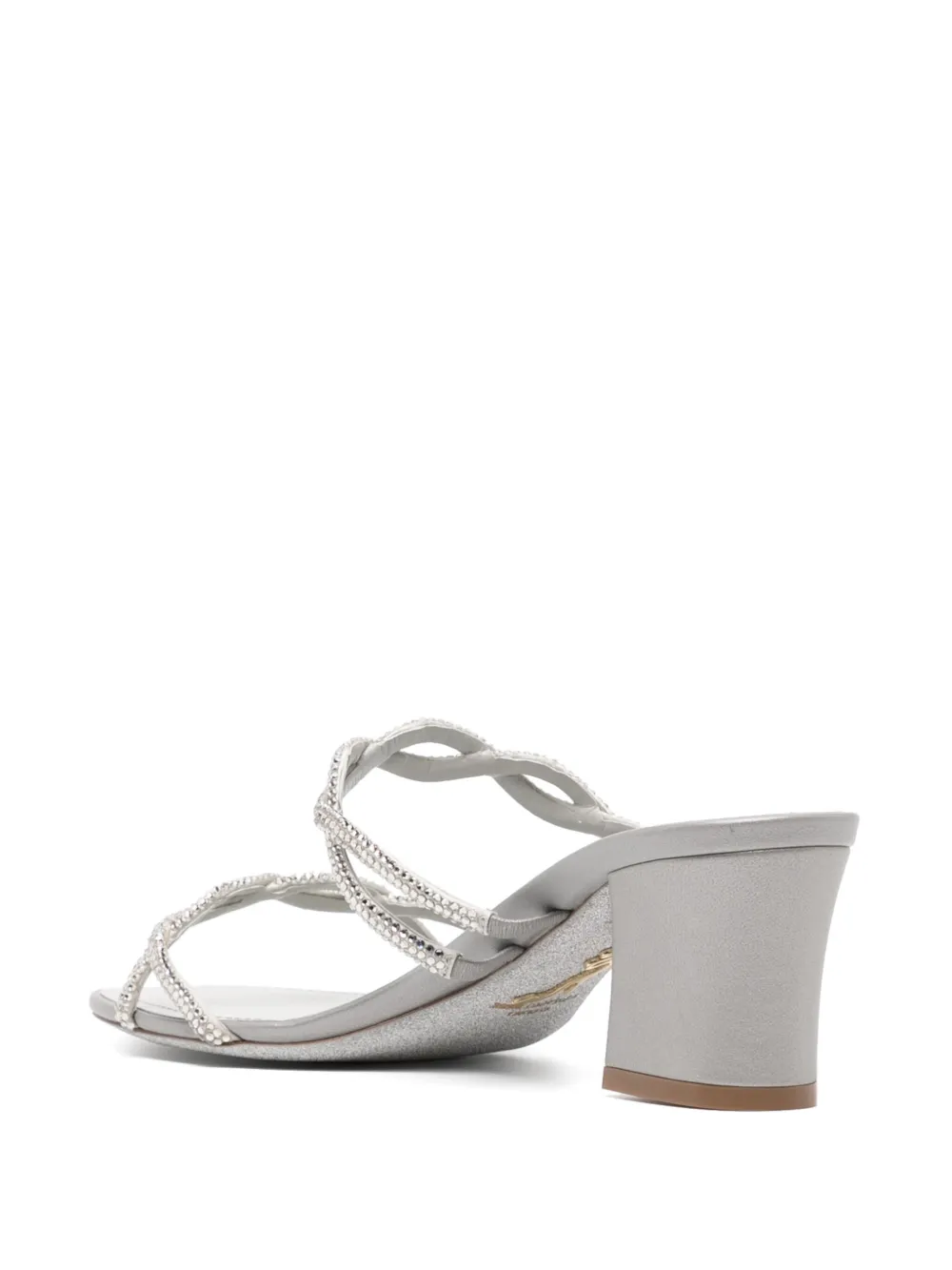 René Caovilla 55mm crystal-embellishment sandals Grey