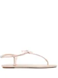 René Caovilla Peach Flower sandals - Neutrals