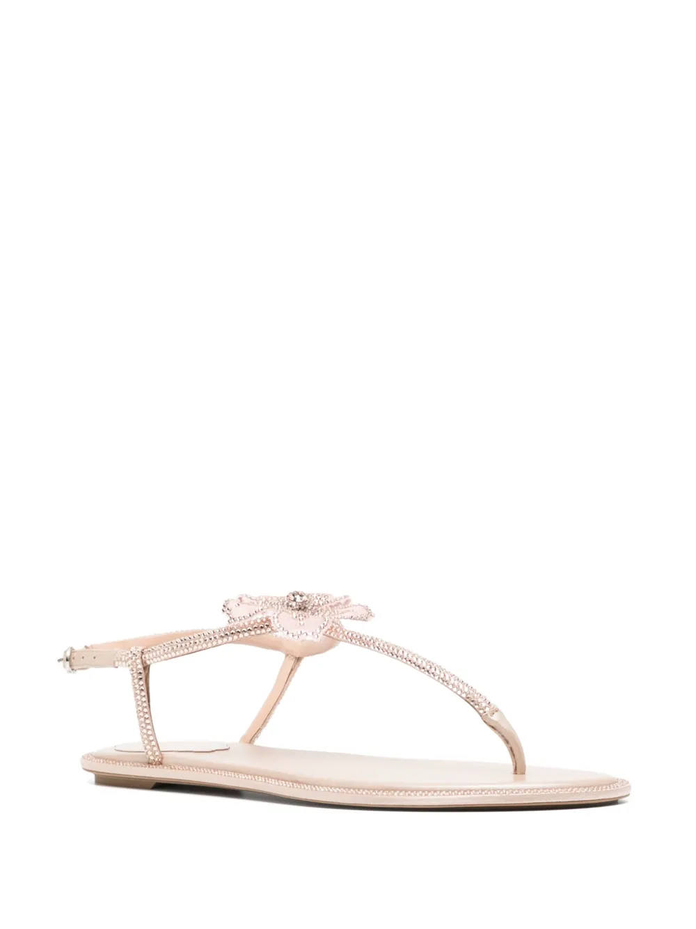 René Caovilla Peach Flower sandalen - Beige