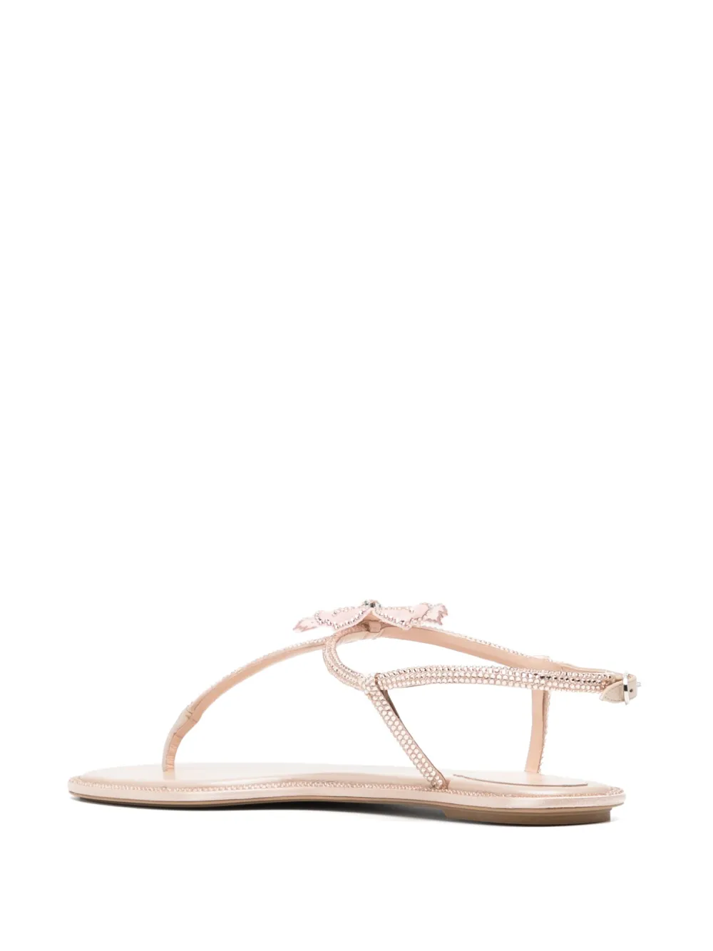 René Caovilla Peach Flower sandals Neutrals