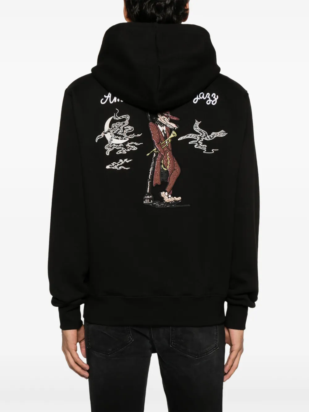 AMIRI Jazz Wolf hoodie Zwart