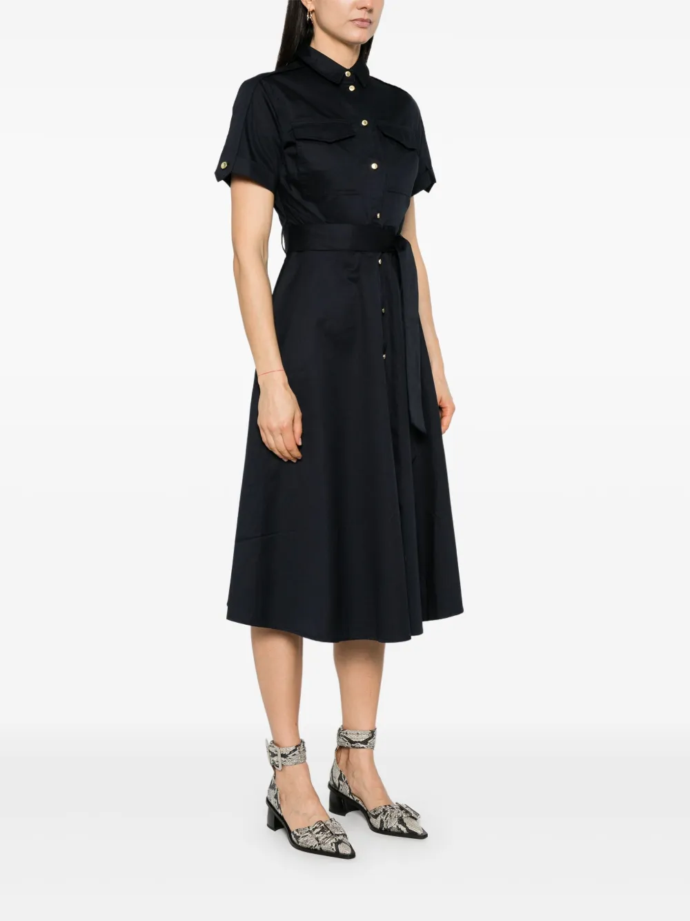 Barbour Ivy midi-jurk Blauw