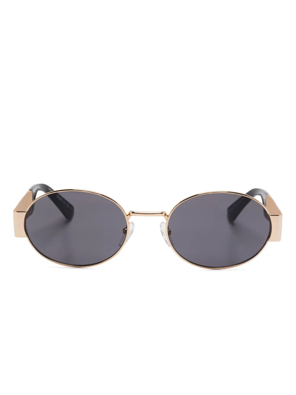 Moschino Eyewear Zonnebril met ovalen montuur Goud