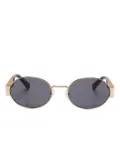 Moschino Eyewear oval-frame sunglasses - Gold