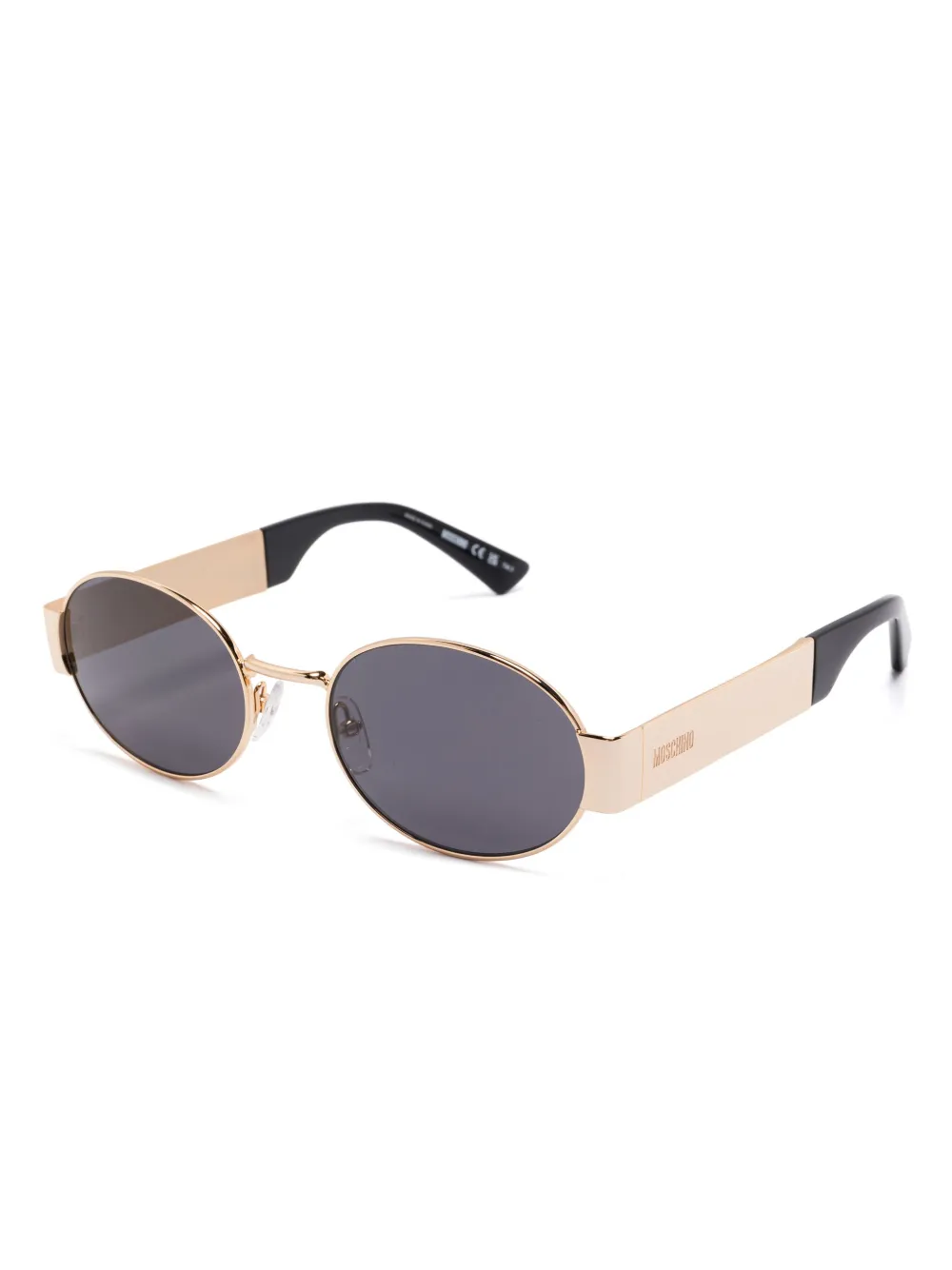 moschinoeyewear Moschino Eyewear Zonnebril met ovalen montuur - Goud