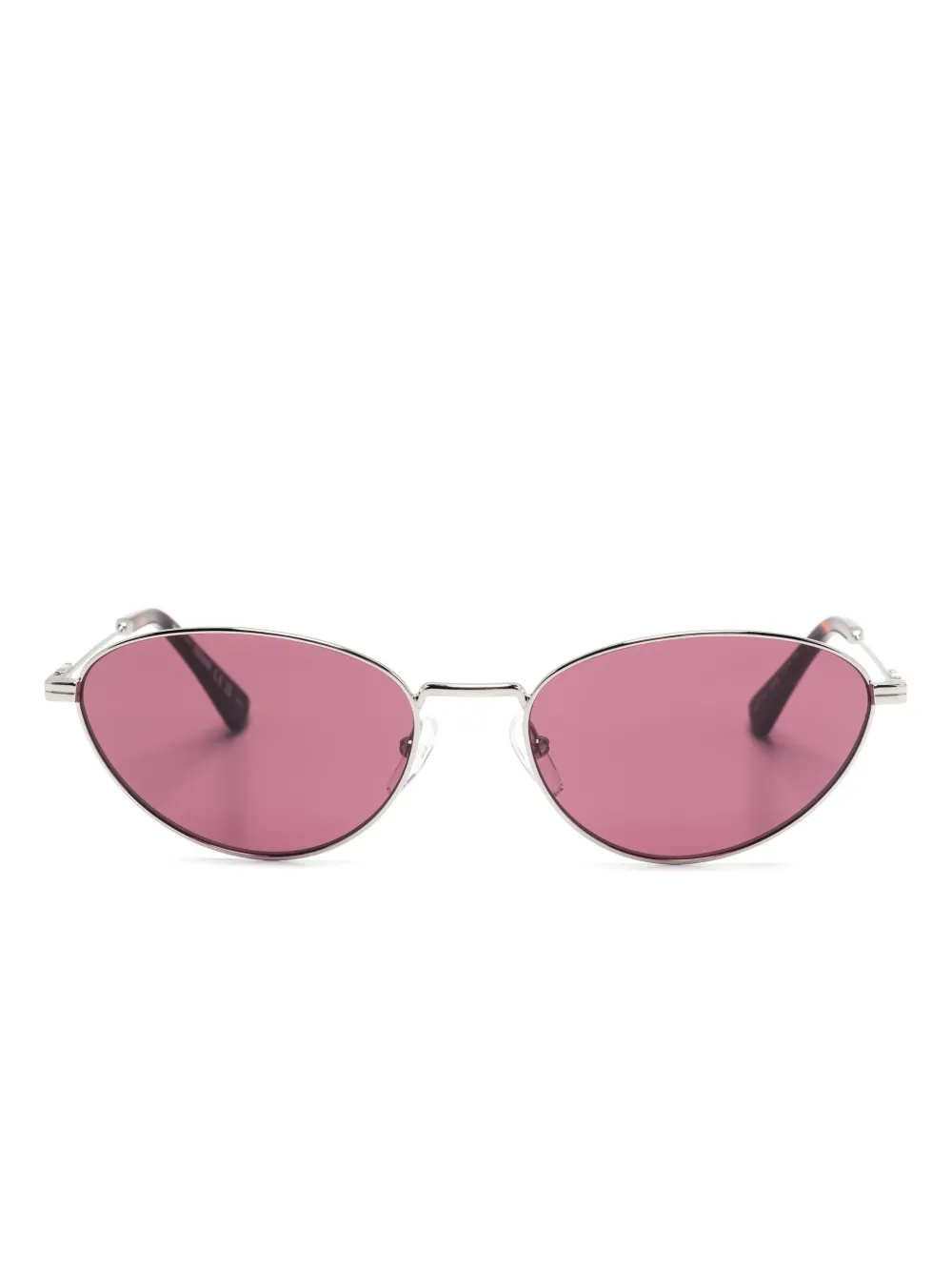 Moschino Eyewear Zonnebril met cat-eye montuur Zilver