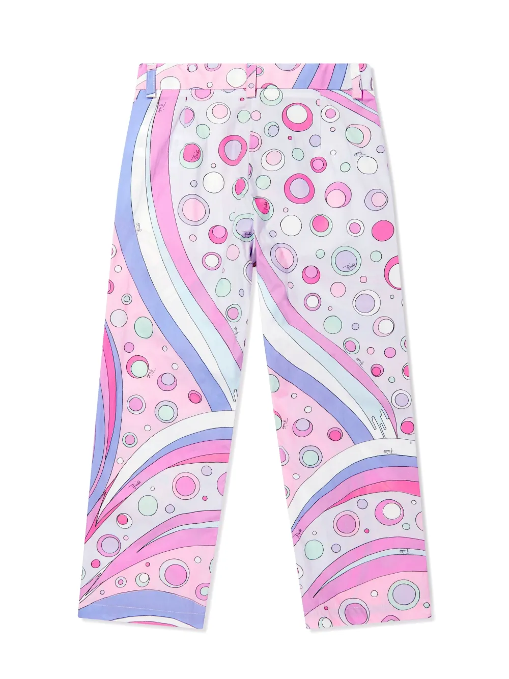 Pucci Junior All-over Printed Leggings In Pink