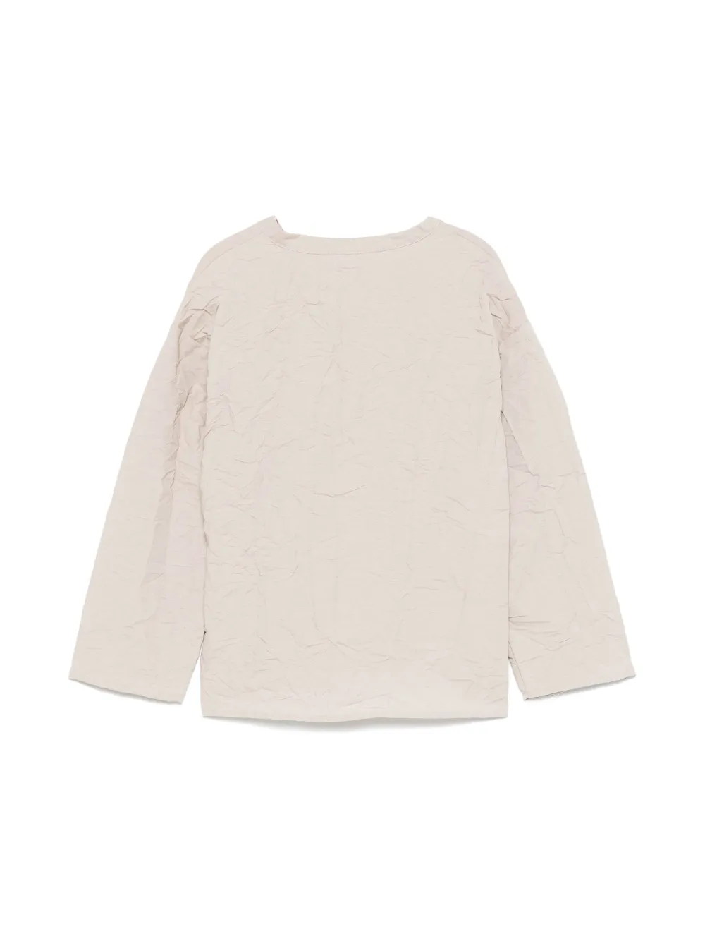 Douuod Kids Shirt met geborduurd logo - Beige