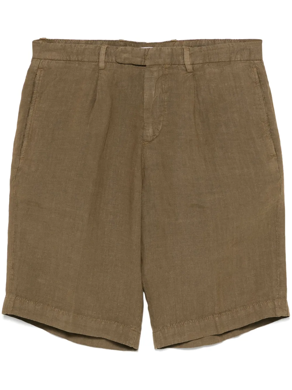 Boglioli Linnen chino shorts Bruin