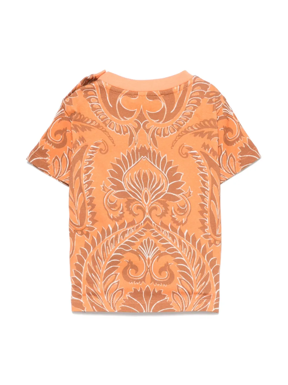 ETRO KIDS T-shirt met paisley-print - Oranje