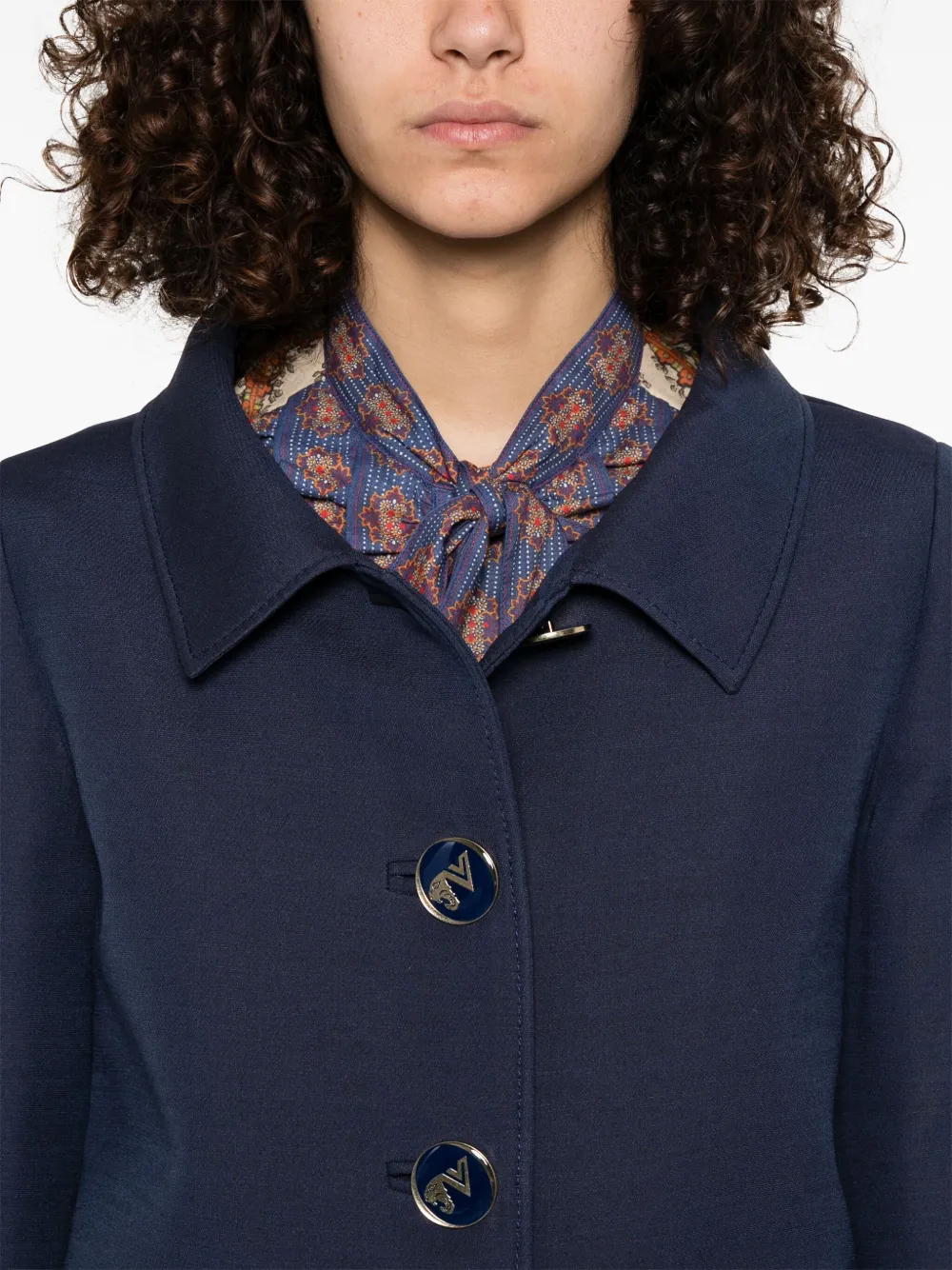 Valentino Garavani Cropped jack Blauw